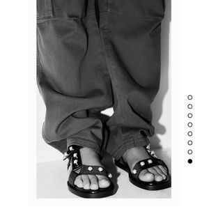 Slide sandals with pearls USA 8